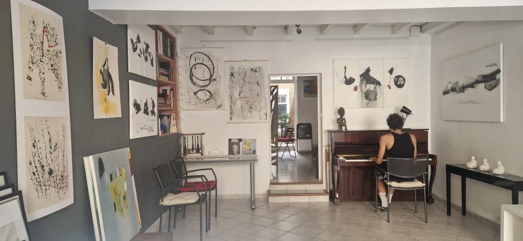 intérieur de mon atelier à Marciac