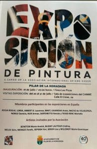 affiche de l'exposition en Espagne en juillet 2026